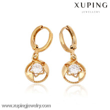 (90074) Pendiente plateado oro de alta calidad de Xuping Fashion 18K